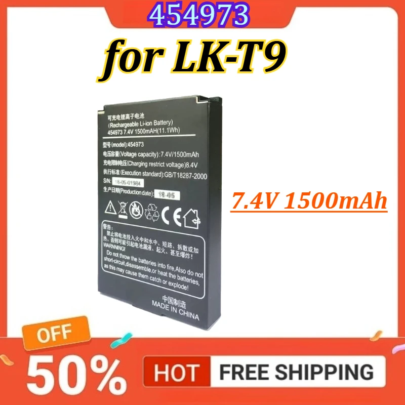 

New Battery 454973 ‌7.4V 1500mAh Printer Battery for ‌LK-T9 Replacement Battery