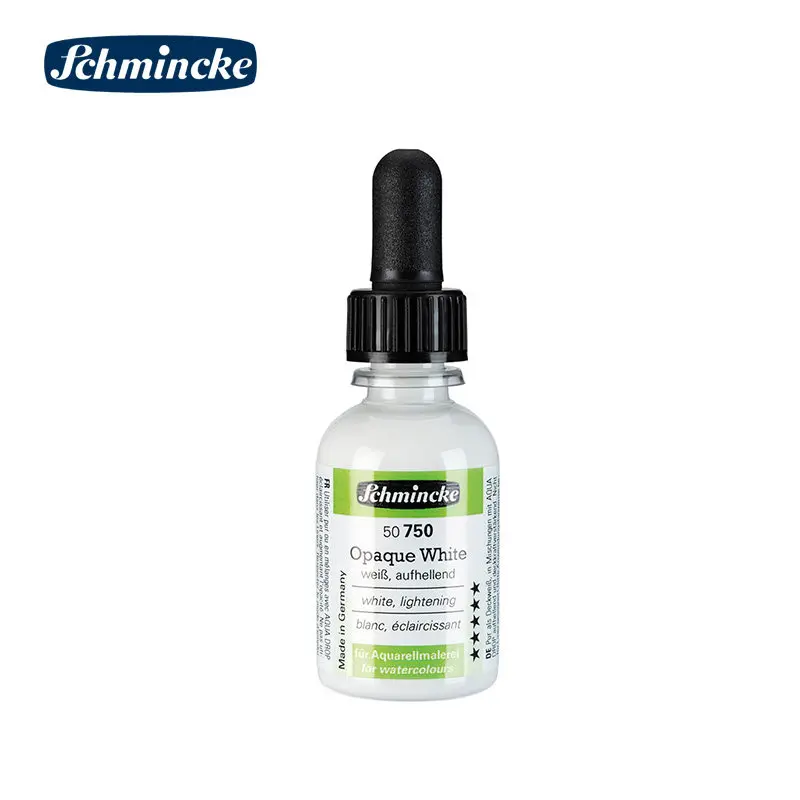 Duitsland Schmincke-AQUA DROP, vloeibare aquarelverf op pigmentbasis, 30 ml pipetfles, voor aquarelverf, stedelijke schetsen, lichtbestendig
