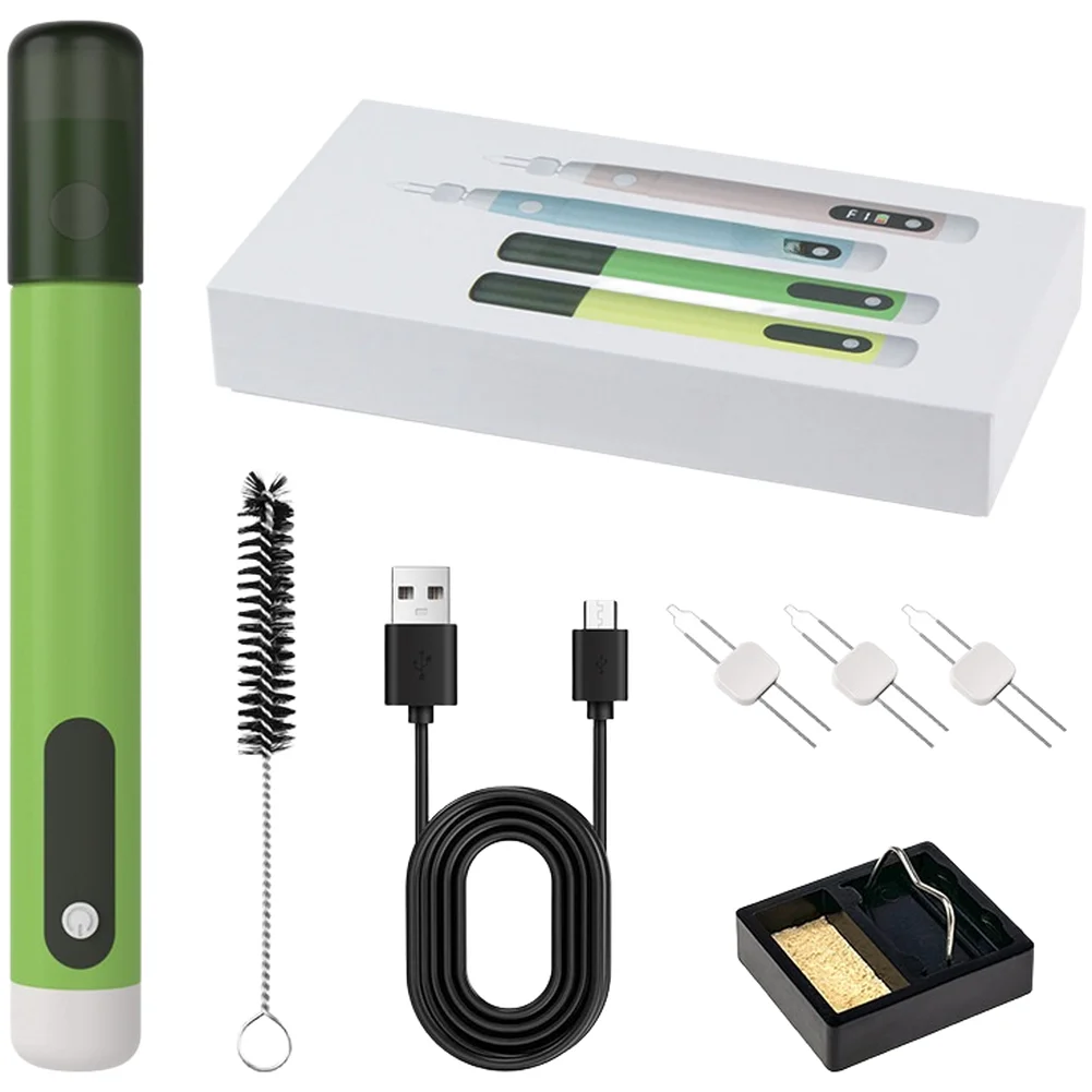 USB Rechargeable Thread Burner Kit Digital Hot Cutting Pen With 3 Tips For DIY Beading Sewing Fabric Craft Tool