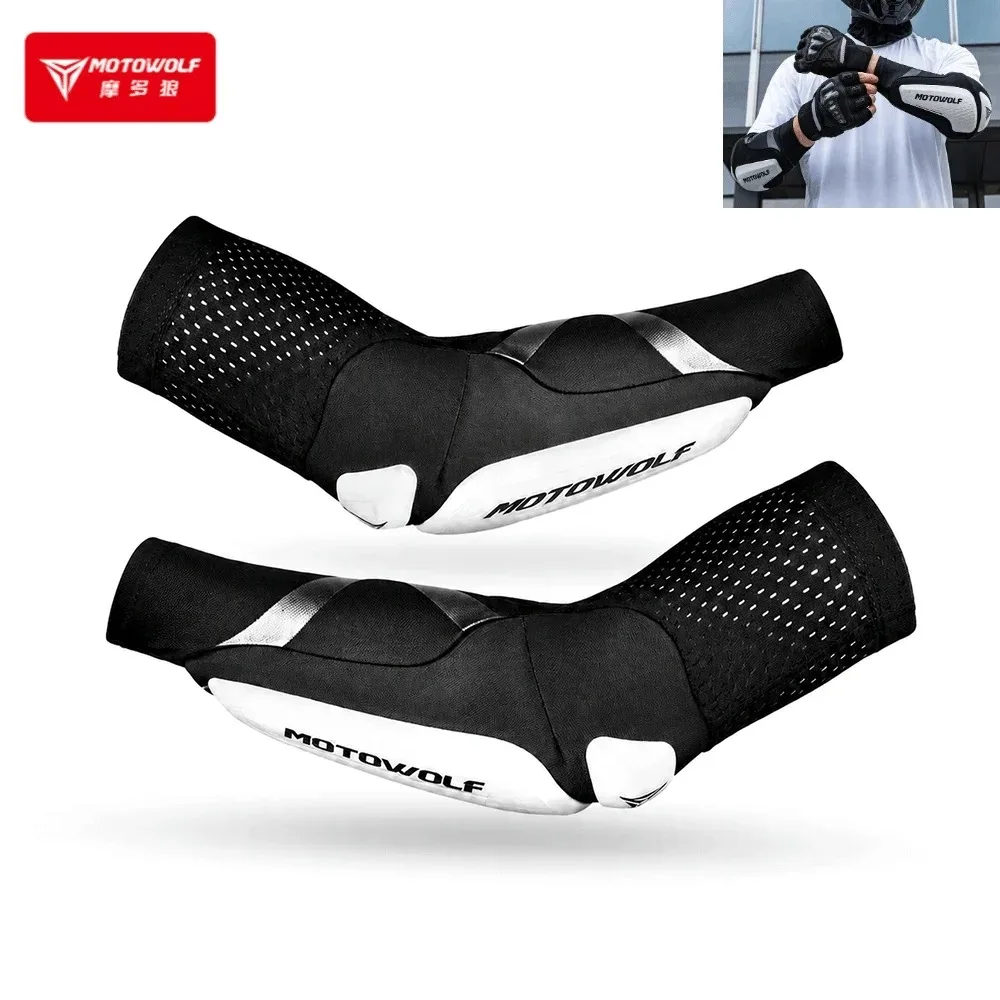 バイク用エルボーパッド-伸縮性-通気性-mtb-サイクリング-エルボープロテクター-モトクロス-エルボープロテクター-アームスリーブ-バイカー装備