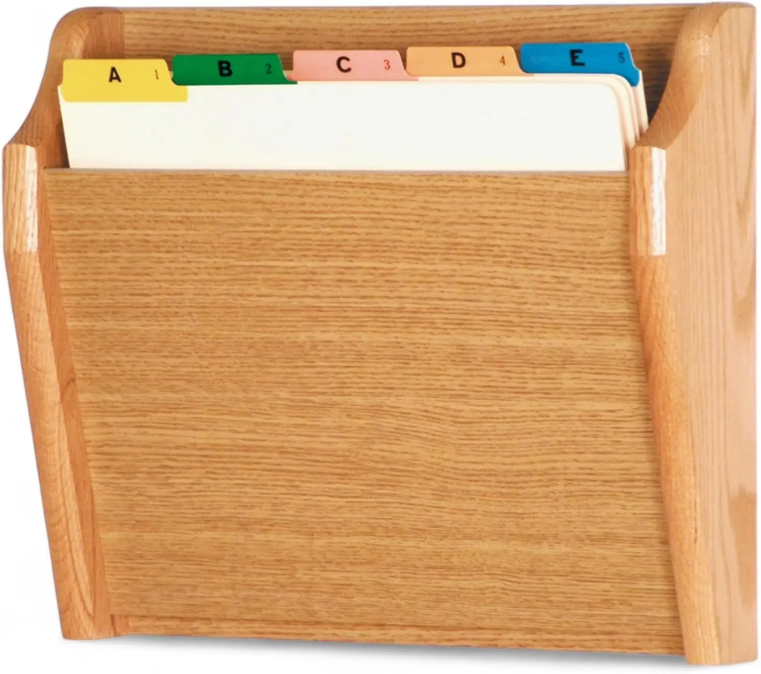 

Tapered Bottom File Holder, Letter Size, Light Oak