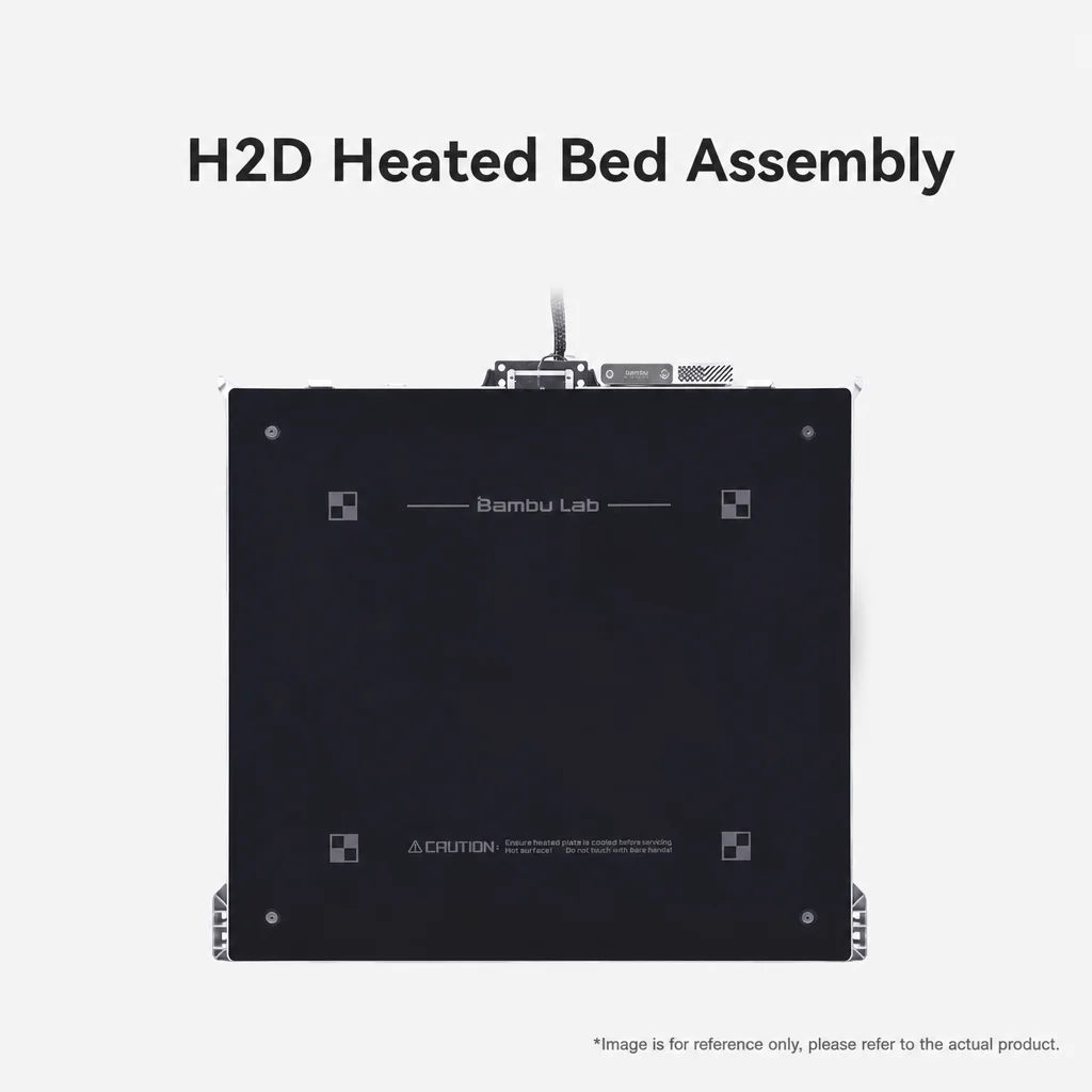 Heated Bed Complete Assembly For Bambu Lab H2D 3D Printer Hot Bed Heating Platform Replacement Spare Accessory