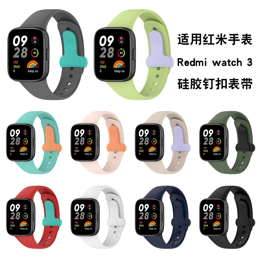 Pulseira de silicone para pulseira Redmi Watch 3