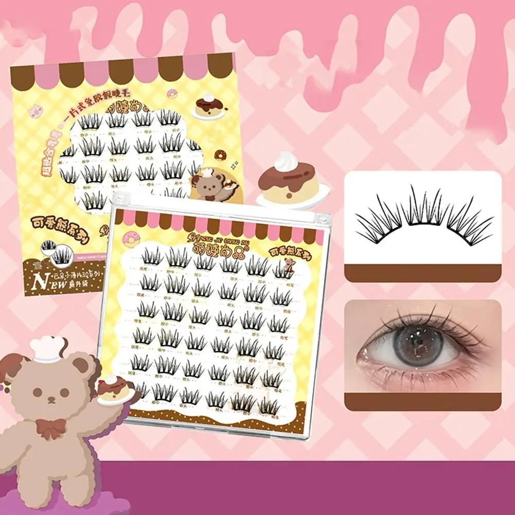 Cílios sem cola Cluster Zero Touch Feeling · Cílios de ligação líquida Série de folhas ultrafinas Cílios postiços Cílios segmentados