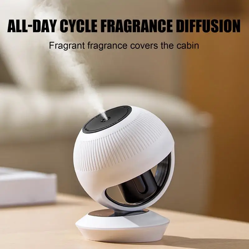 Diffuser For Car Small Portable Humidifier Auto Fragrance Diffuser Humidifier For Vehicle Truck Small White Ball Shape Household