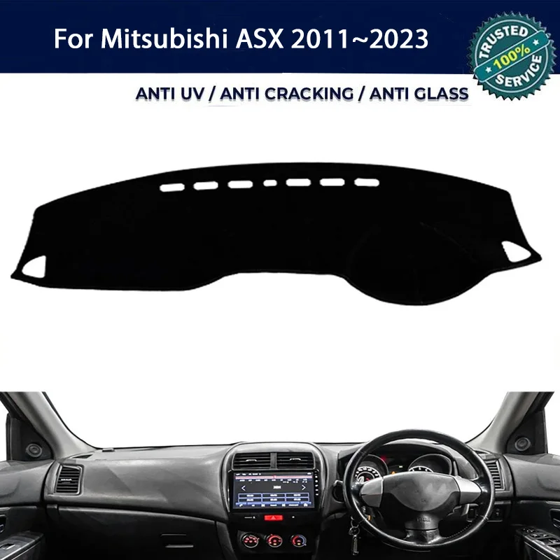

Custom Anti-UV Dashboard Cover Dash Mat Protector Pad For Mitsubishi ASX 2011~2023 Center Console Accessories Sunshade