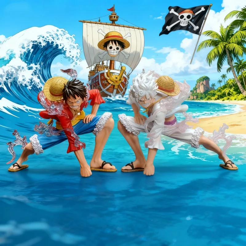 

В НАЛИЧИИ 16 см ONE PIECE Аниме Фигурка 8x Зеркальная Обезьяна Д. Луффи Фигурка Второй передачи Статуя Коллекция ПВХ Украшения Подарочные игрушки