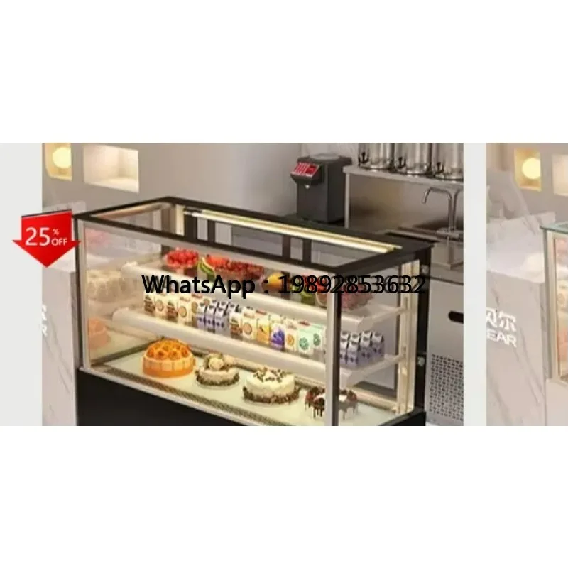 DQ4refrigerated display cabinet commercial small rear door air-cooled desktop fresh-keeping cooked food west point cabinet