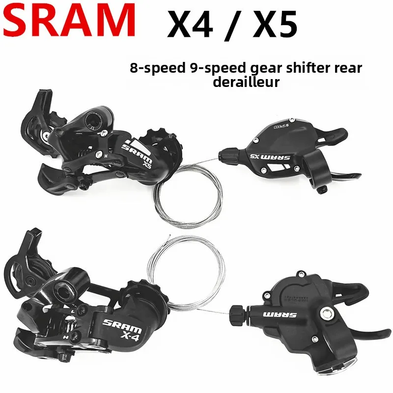 sram-x4-x5-x7-shifters-derailleurs-for-mountain-bikes-stacking-bike-8-speed-9-speed-10-speed-gear-shifters-rear-derailleurs