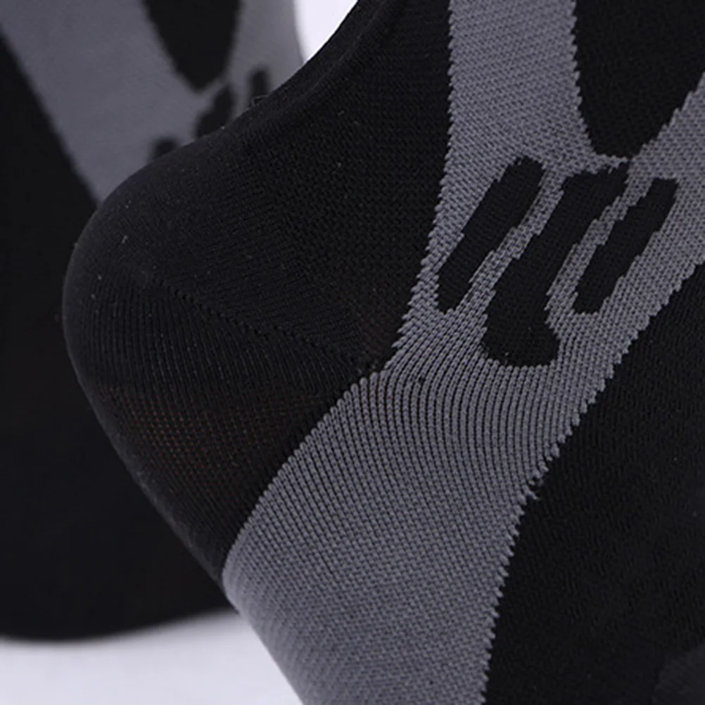 

2Pairs Compression Socks Knee High Long Tube Anti-Skid Nylon for Men Women Reduce Swelling Muscle Fatigue Running Sports