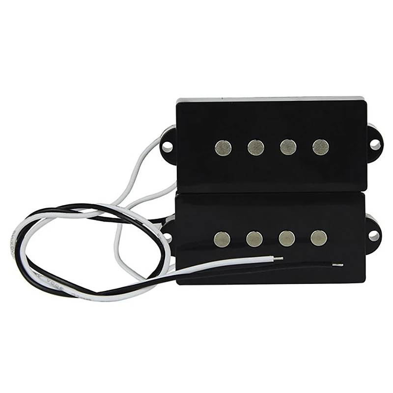 1 conjunto de captador de baixo pb humbucker captador para 4 cordas p baixo guitarra parte & 1 conjunto pro baixo elétrico tipo aberto ponte silenciosa pic