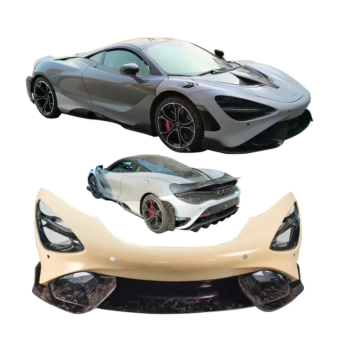 Dry Carbon Fiber 720S Upgrade To 765LT Aerodynamic Body Kit For Mclaren 720 Car Accessories Forged Gloss Matte Front Bumper Lip