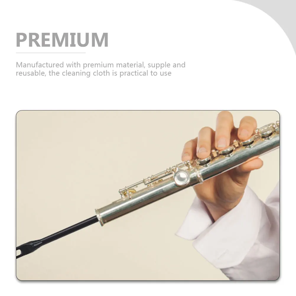 

Cleaning Rod Cloth Set for Flute Clarinet Saxophone Portable Musical Instrument Maintenance Kit Thin Cleaning Tools Stain