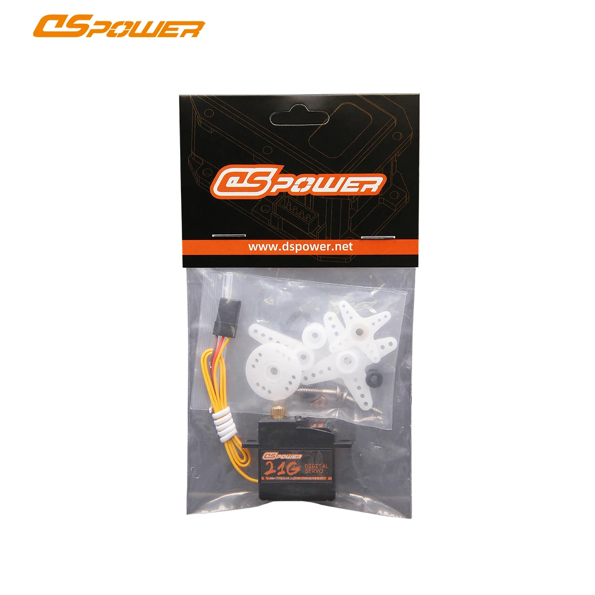 DSPOWER 21g Metallgetriebe Micro Digital Servomotor 4,8~6,0V 4,2KG Drehmoment für 1:18 1:16 Rc Autos Mjx Hyper Boat Roboter Zubehör