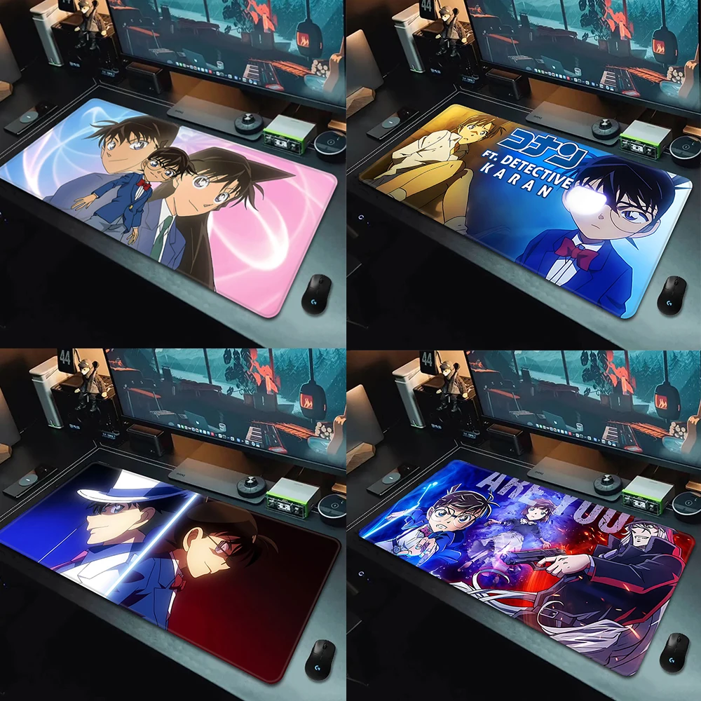 

Cute anime Detective Conan Mousepad HD Printing Computer Gamers Locking Edge Non-slip Mouse Pad XXL90x40cm Keyboard PC Desk Pad