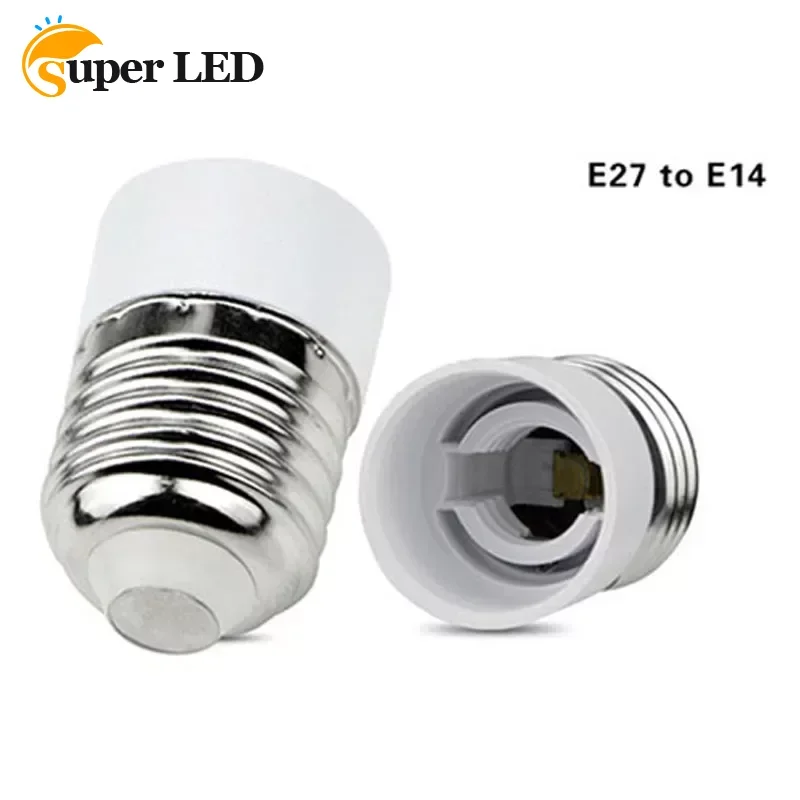 

10PCS E27 E14 Screw Sockets Lot Lamp Bulb Adapter Plastic Base LED Bulb Extender Converter Fitting Light Holder Socket Round