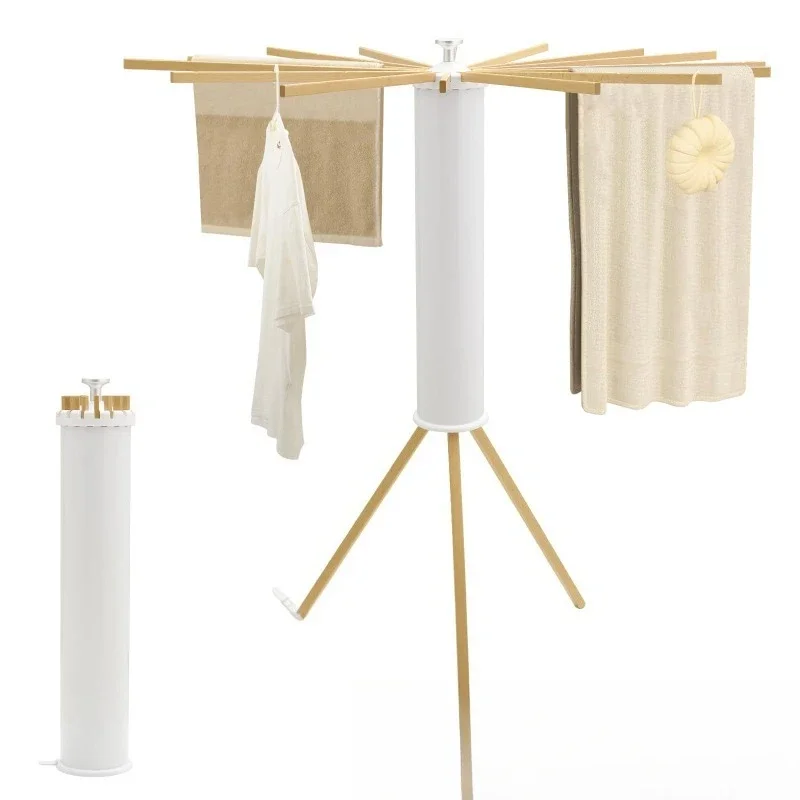 

Clothes drying rack Wooden Laundry drying rack saves space