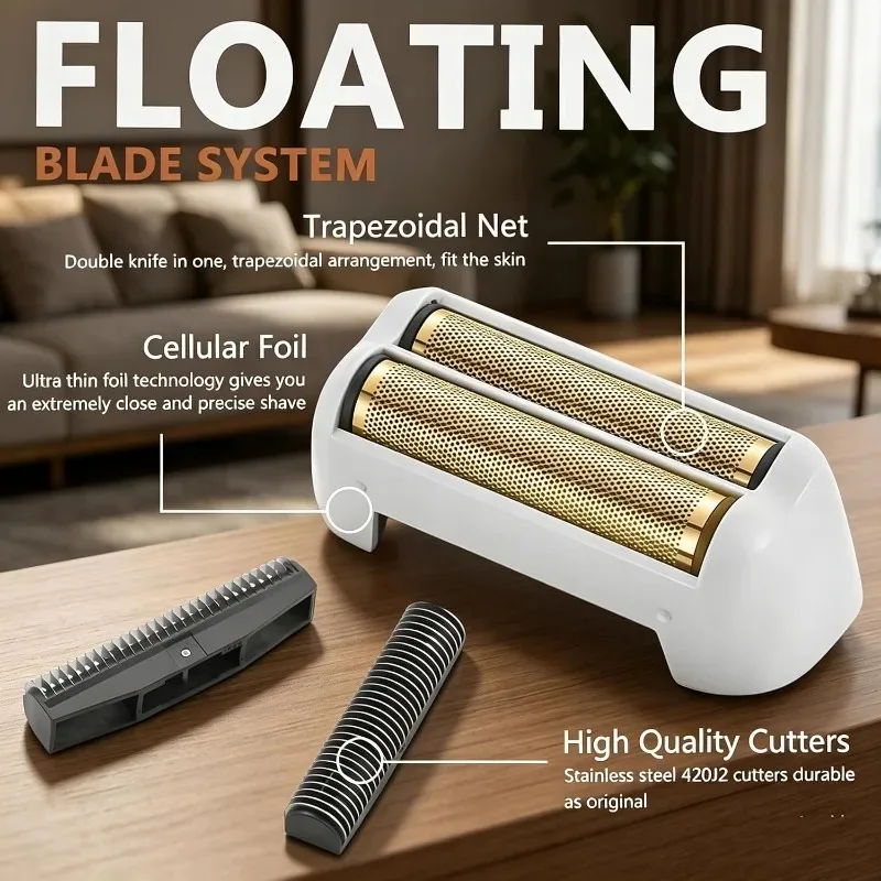 Professional Replacement Electric Shaver Cutters and Foil for Andis 3D Intelligent Floating Shaving Blades High Quality Blade