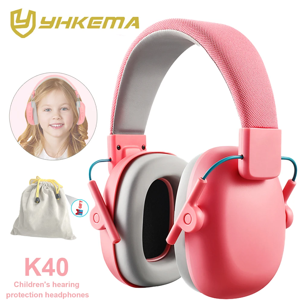 New Upgraded K40 Kids Ear Protection Safety Ear MuffsHearing Protectors for Children Adjustable NRR 25dB Safety Ear Muffs