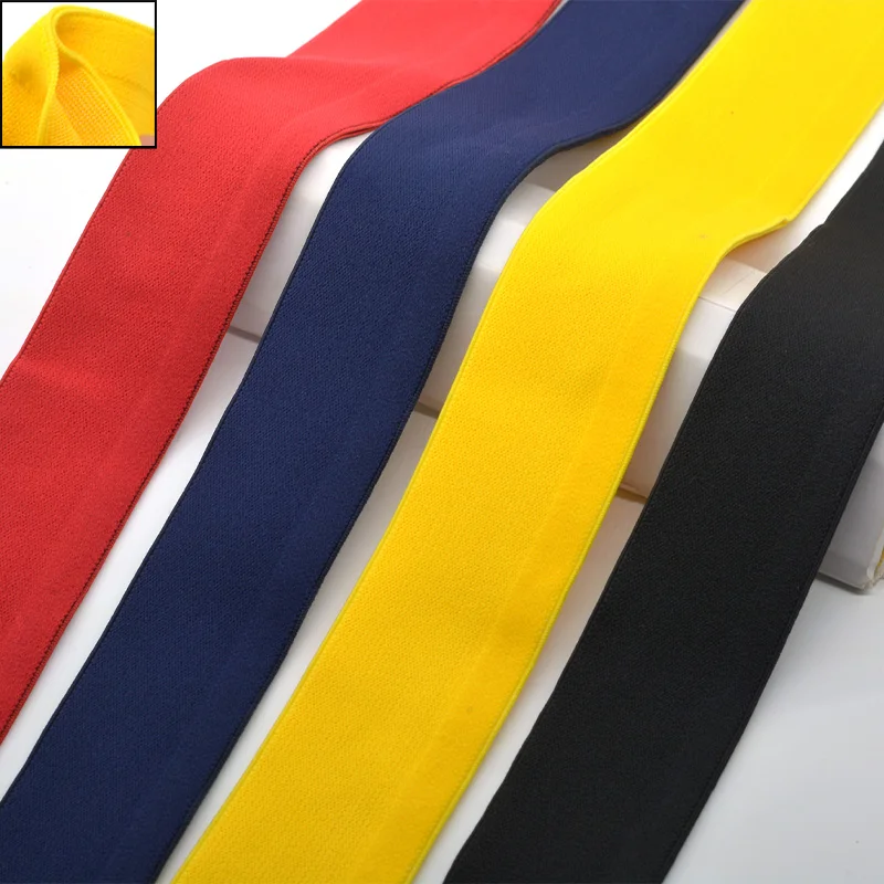 Colorful twill elastic band with thickened rubber band waist, fashionable waistband DIY clothing accessories