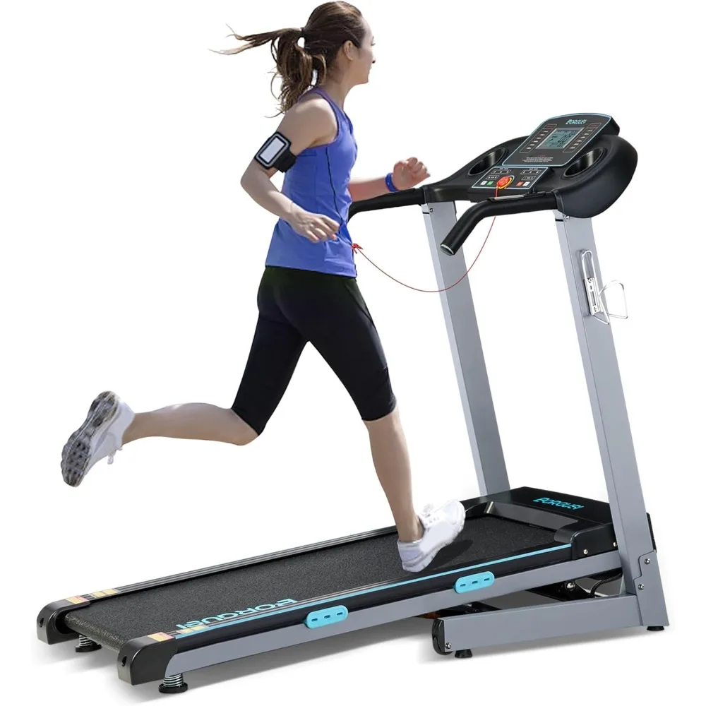 

Treadmill with Auto Incline - 300 lb Capacity, 3.0HP Folding Electric Treadmill Up to 8.5 MPH Speed, Running Machine Bluetooth