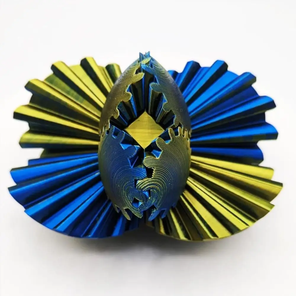 New Anxiety Relaxing 3D Printed Gear Ball Fidget Toy Sensory Needs Spin Ball Gear Sphere Rotary Stress Ball for Kids