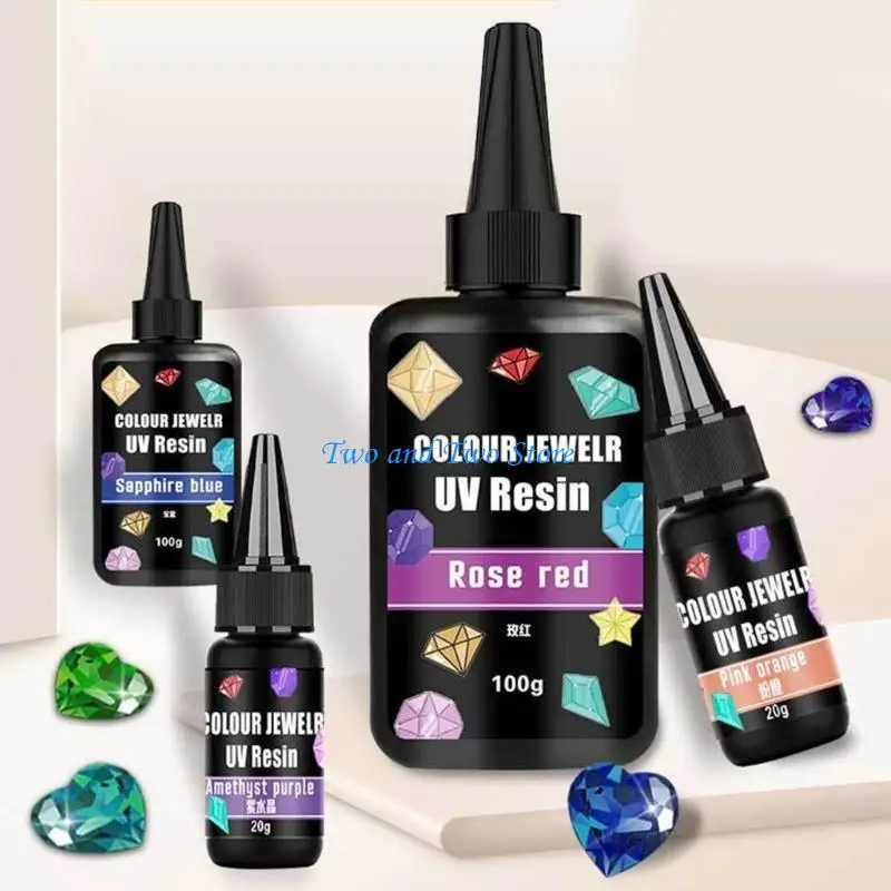 HX6F กาวยูวีหยดความจุ 20 มล. กาวยูวีบ่มกาวอัลตราไวโอเลตบ่มอีพอกซีเรซิน