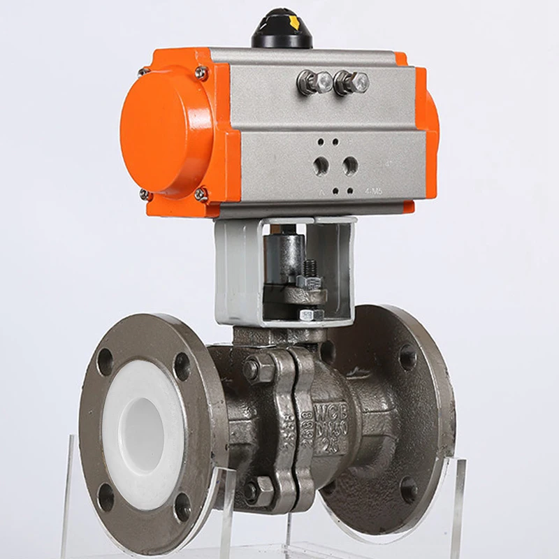 DN125 5 inch carbon steel WCB spring return pneumatic actuator