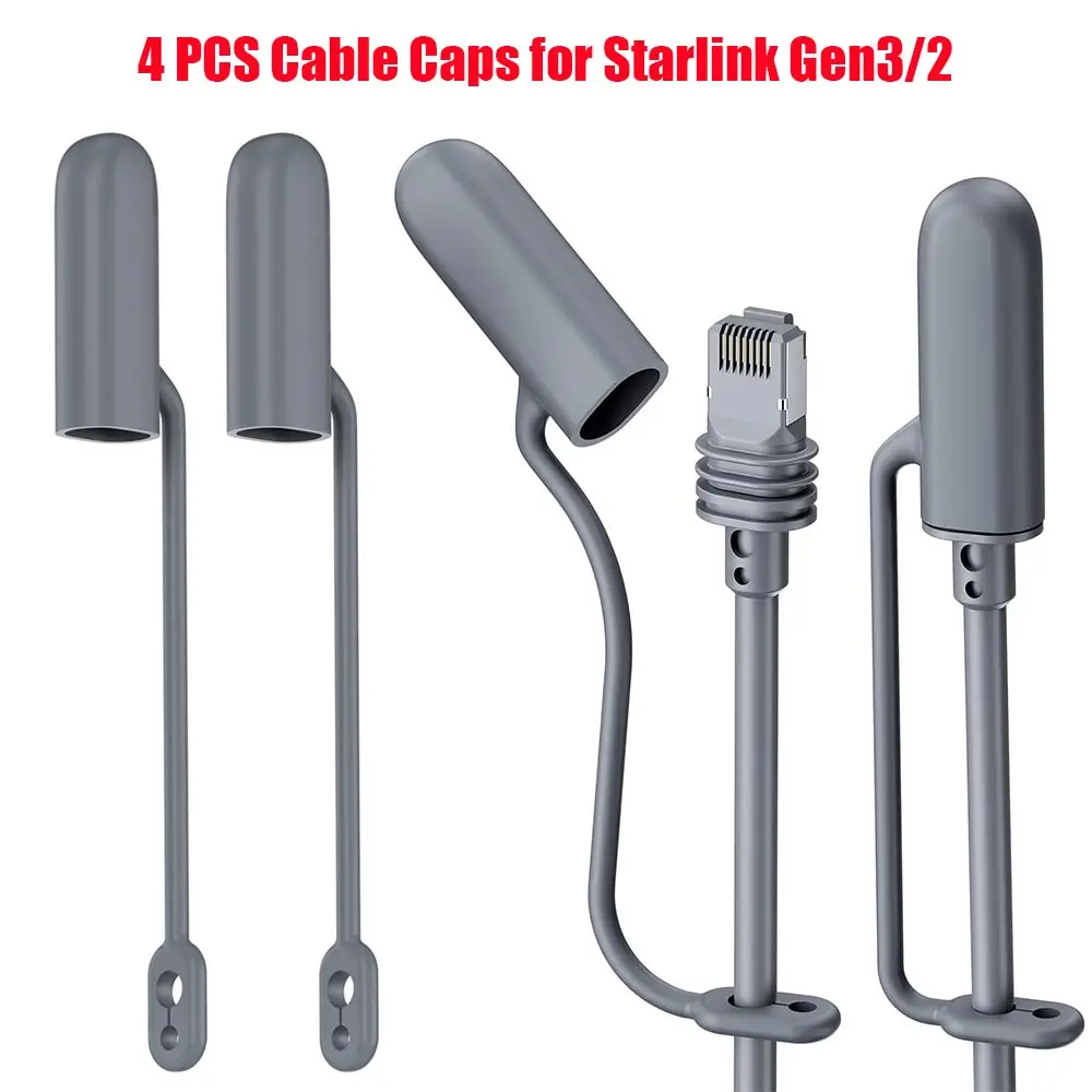 

For Starlink Gen3/2 Cable End Silicone Protective Caps for Starlink Gen 3 Cable Plugs Against Dust Water Covers Accessories