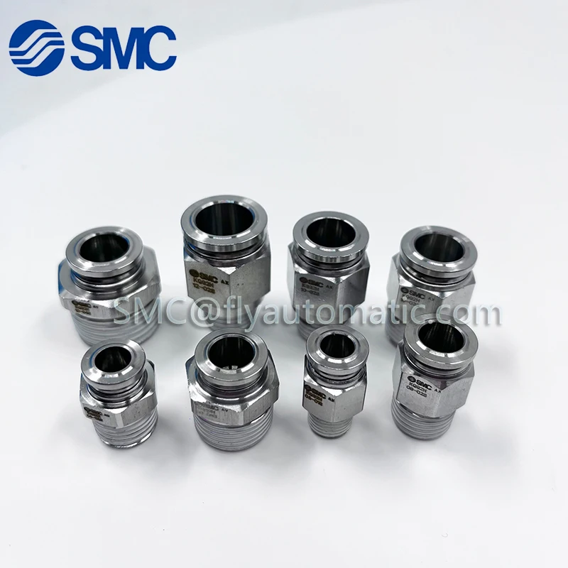 SMC Stainless Steel 316 Quick Tube Fittings KQG2H06-01S 4E2-2ES KQG2H06-02S  KQG2H08-01S KQG2H08-02S  Metal Connector