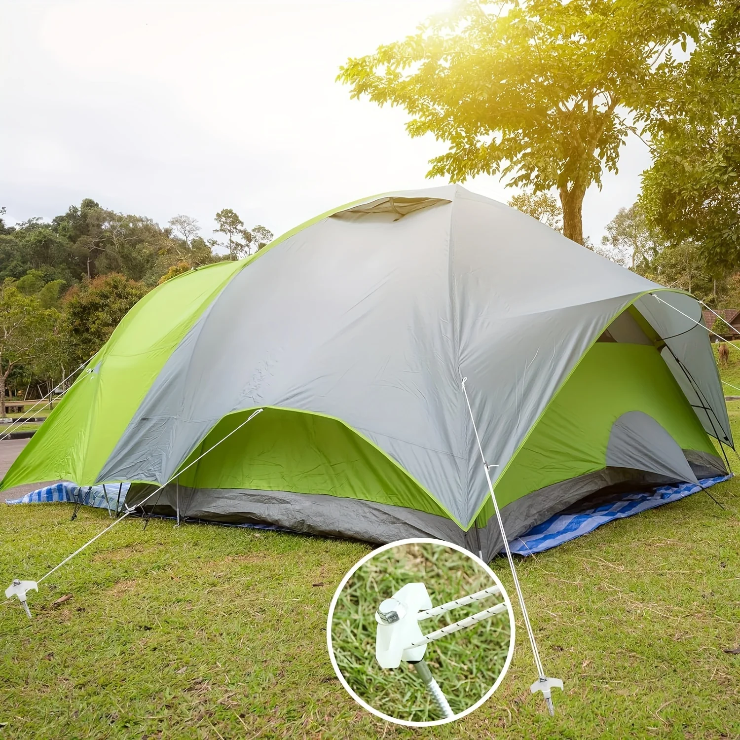 دوامة المسمار الثقيلة مع عرافة المقبس حصص المراسي الأرضية التخييم حصص خيمة الأرض مسمار المسمار في أوتاد خيمة التخييم