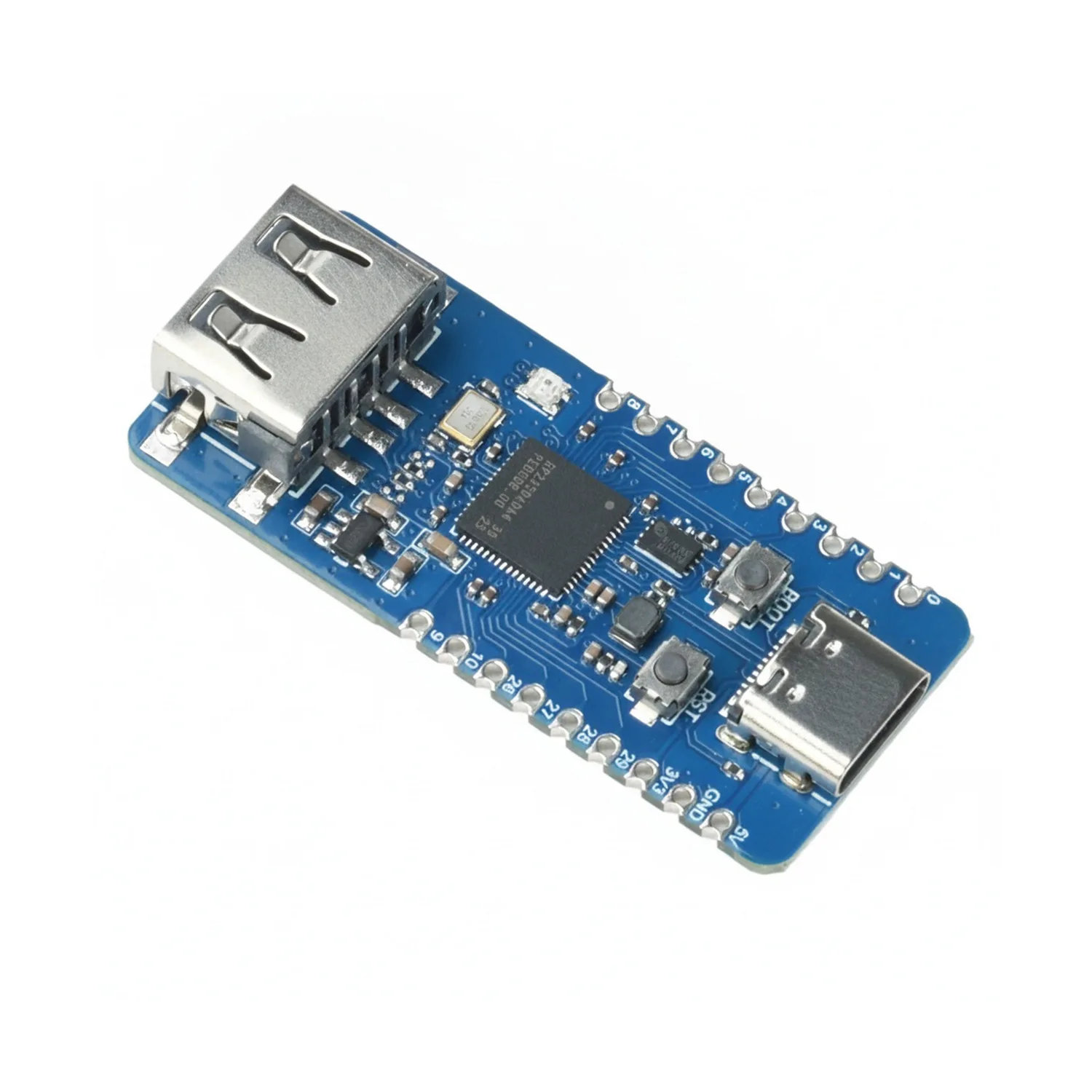 RP2350A Development Board with USB-C Power Interface USB-A Peripheral Port W25Q16 Storage for Embedded Applications