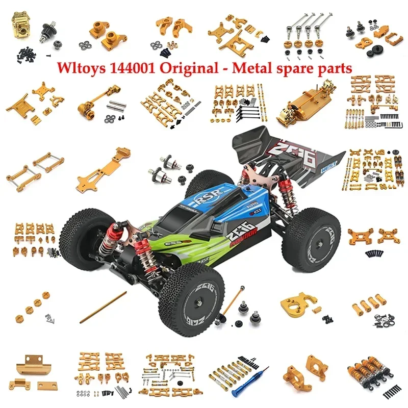 

WLtoys 1:14 144001 144002 144010 Металлические модификационные детали автомобиля с дистанционным управлением, обновление уязвимых деталей, заводской выбор