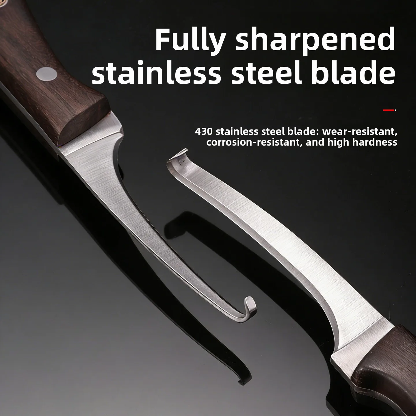 High Hardness Stainless Steel Hook Knife Sharp Wood Carving Tool For Agarwood DIY Woodworking Craft Hot Sale view 2