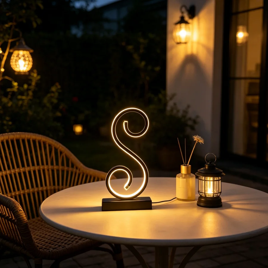 Square Base Desktop Desk Lamp with LED Creative Three-Color Lighting and USB Plug-In