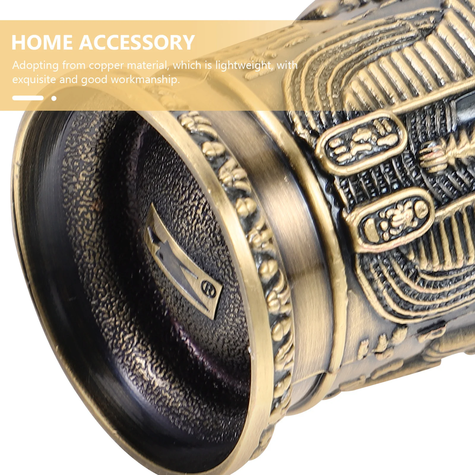 

Copper Wine Cup Vintage Style Metal Liquor Cup Exquisite Detail Processing Luxury Look Practical for Cocktail Whiskey