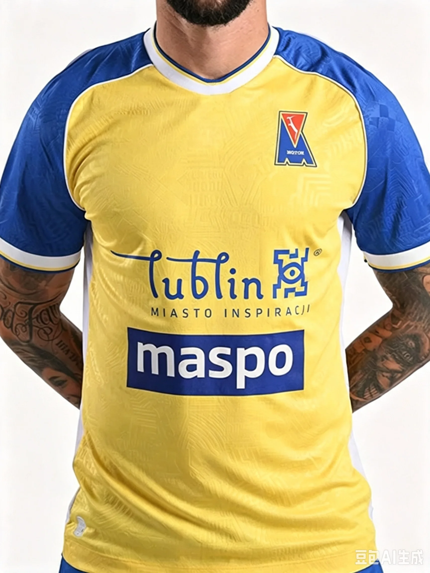 Summer New Men Football Jerseys Cycling Sports Shirts Polish Motor Lublin Home Away Kit Quick Dry Jersey Adult/Kids Team Uniform