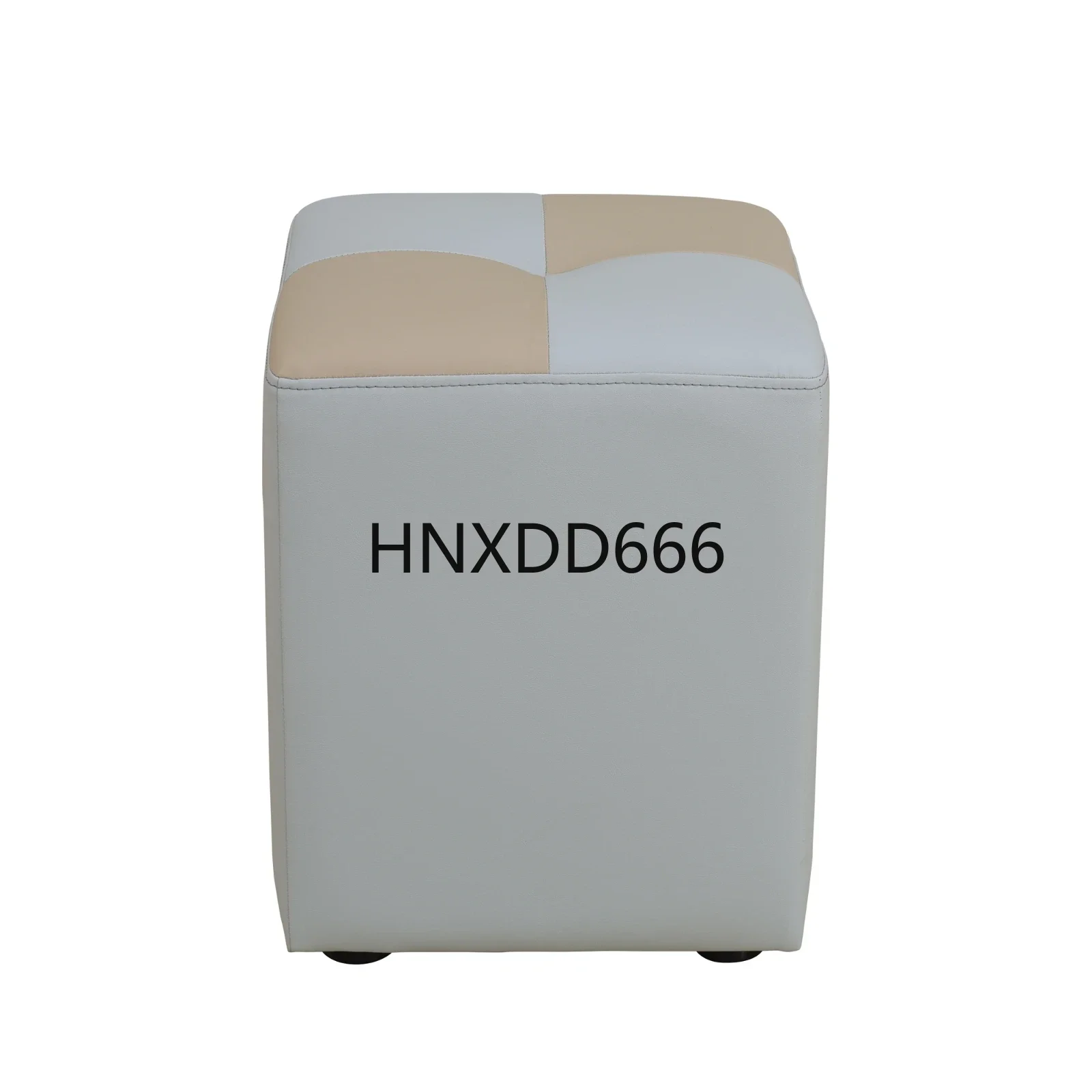 

Light Gray and Khaki Cat-Scratch Leather living room Square High Stool