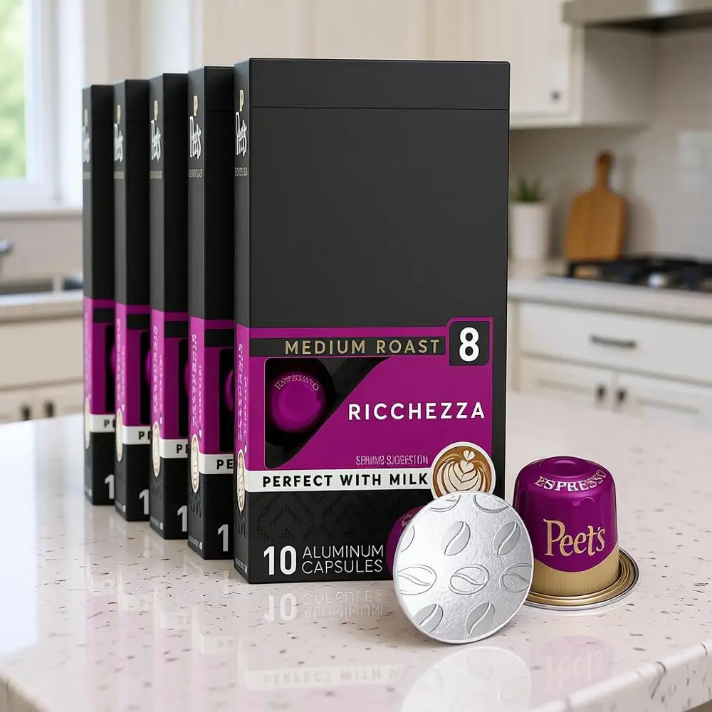 

Капсулы для кофе средней обжарки, совместимые с Original Line, интенсивность 8, 50 штук (5 коробок по 10 капсул)