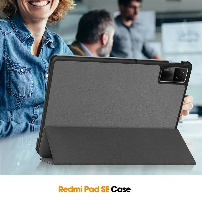 Capa fina para xiaomi redmi pad se 2023 11 polegadas, capa inteligente para tablet, suporte magnético para redmi pad se wi-fi, coque rígido