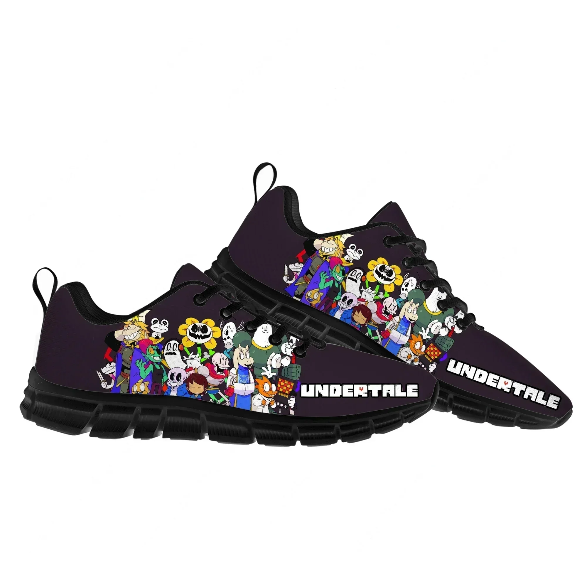Cartoon Game Undertale Sans Skull Sports Shoes Men Women Teenager Breathable Sneakers High Quality Sneaker Custom Built Shoes view 3