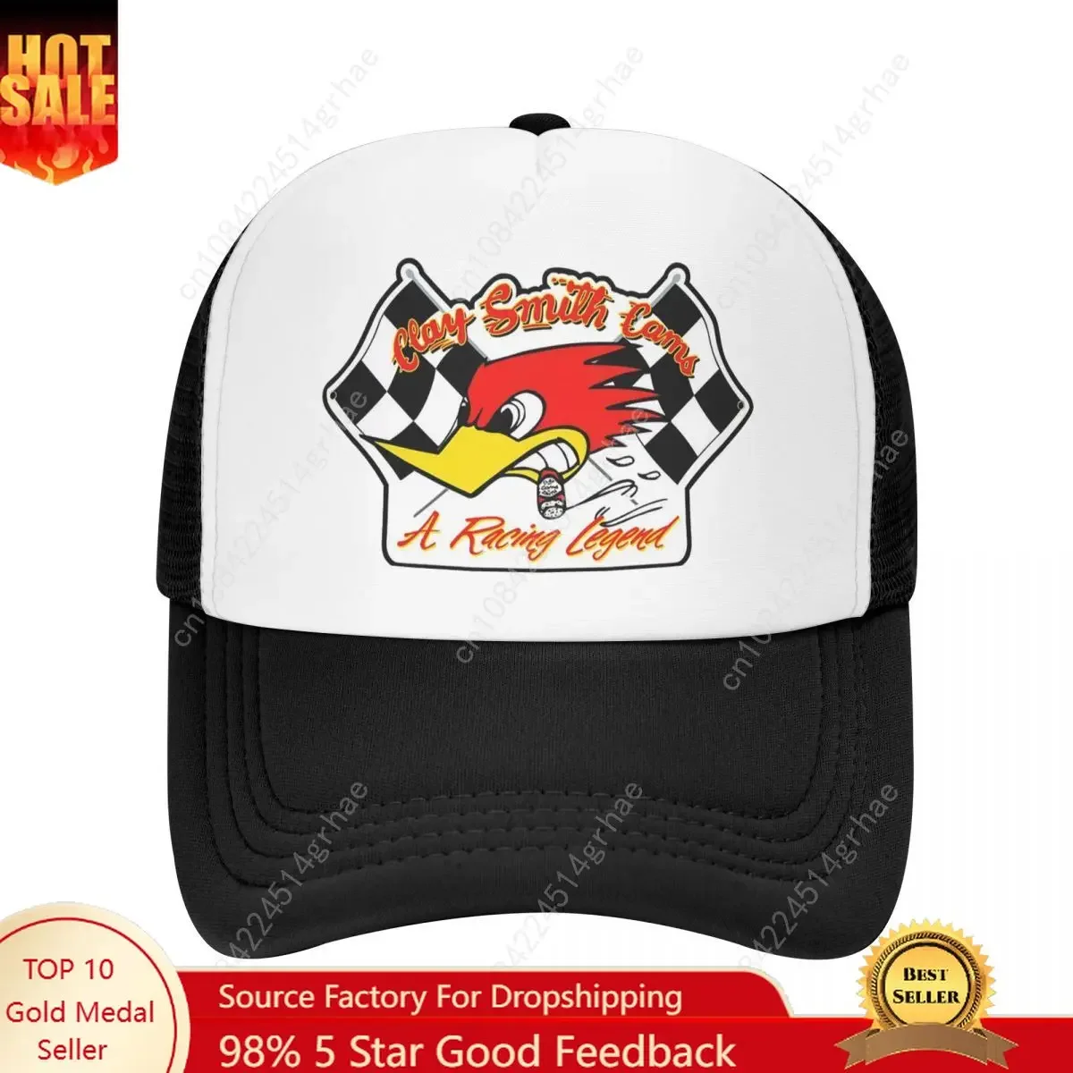 كلاي سميث الحدب سباق أسطورة شبكة قبعة بيسبول موضة قبعات الشمس السيد القوة القبعات تنفس قبعة رياضية الصيف قبعة سائق الشاحنة