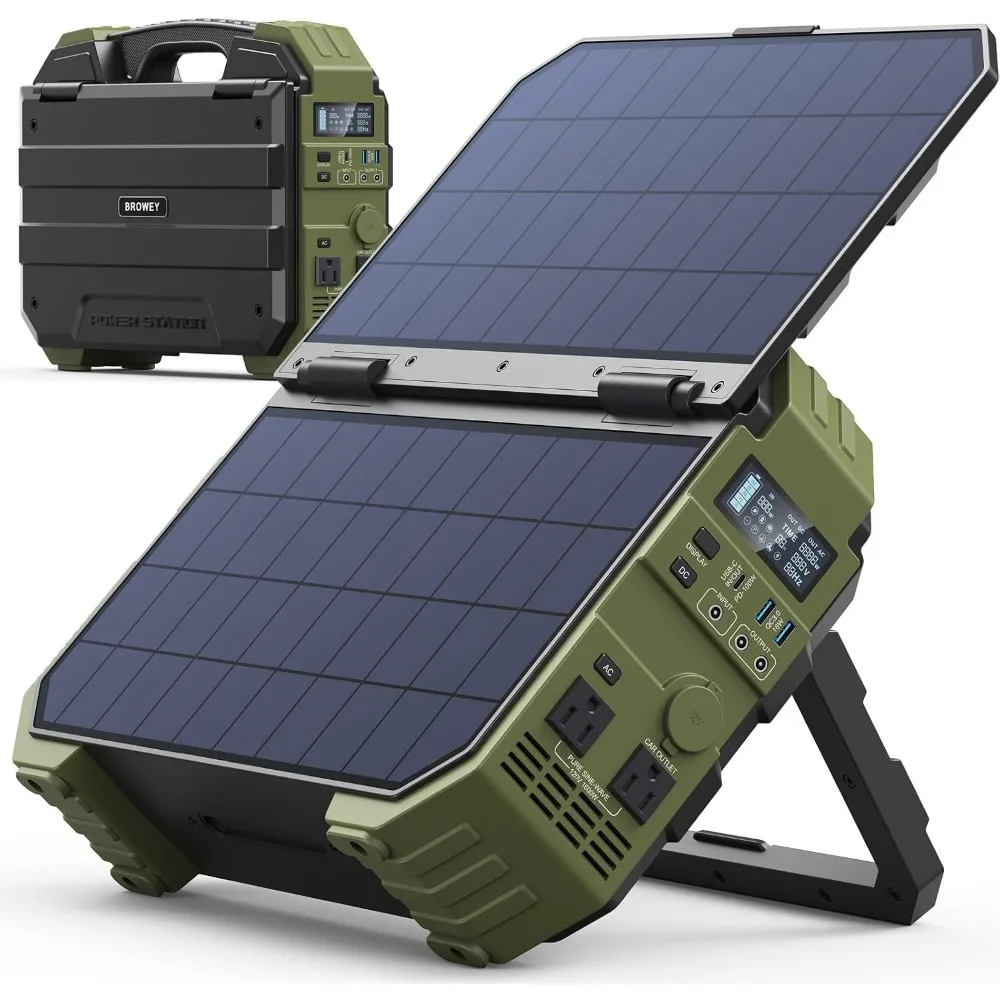 1600W 3200W Peak 1024Wh LiFePO4 Portable Power Station 100W USB C PD for Camping RV Home Backup Emergency