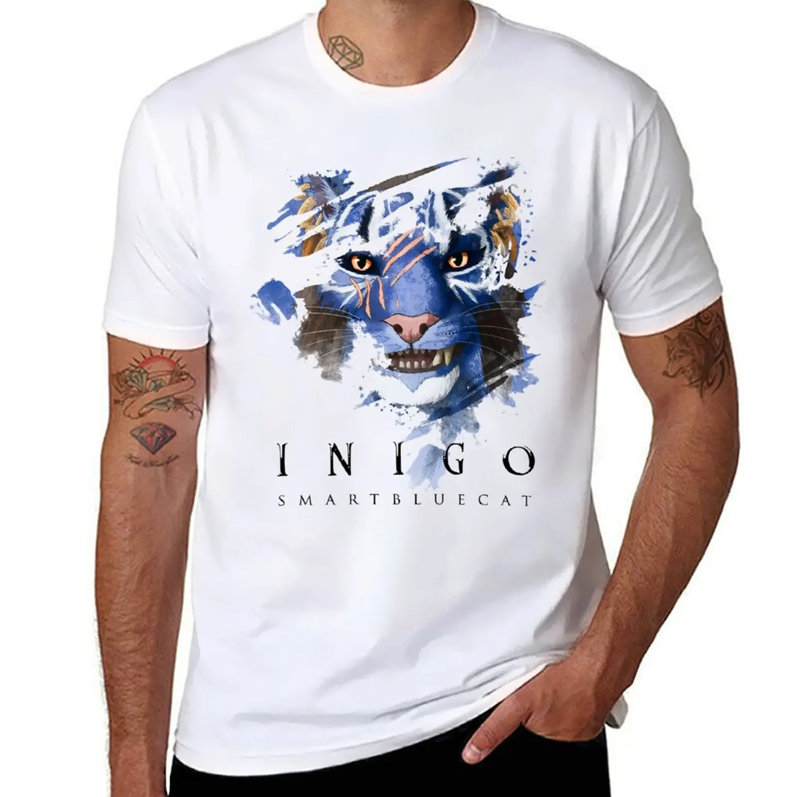 

New Inigo Up Close (for lighter shades) T-Shirt T-shirt short korean fashion quick drying shirt mens workout shirts