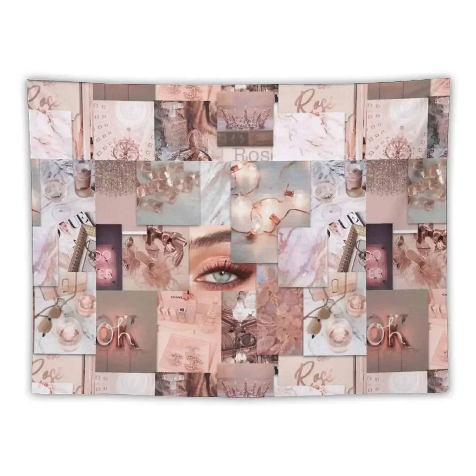 

Aesthetic Woman Elegant Rosegold Collage Tapestry Bedroom Decorations Decor Home Home And Comfort Decor Wall Decor Tapestry