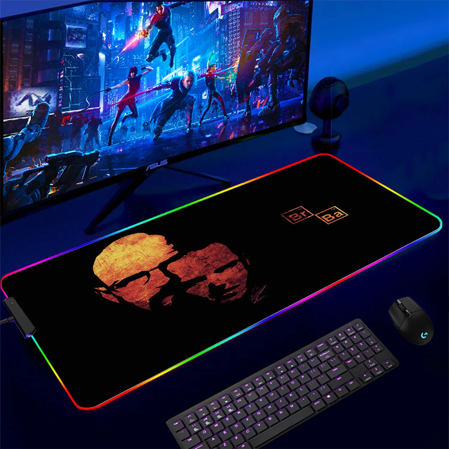 RGB Keyboards Computer Accessories Gaming Laptops Breaking Bad Walter Desk Mats Table Mat Notebook Game Office Desks Mousepad