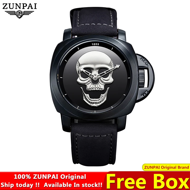 ZUNPAI Original Watch for Men TOP Brand Waterproof Sports Stainless Steel Chronograph 2023New Fashion Luxury Wristwatches