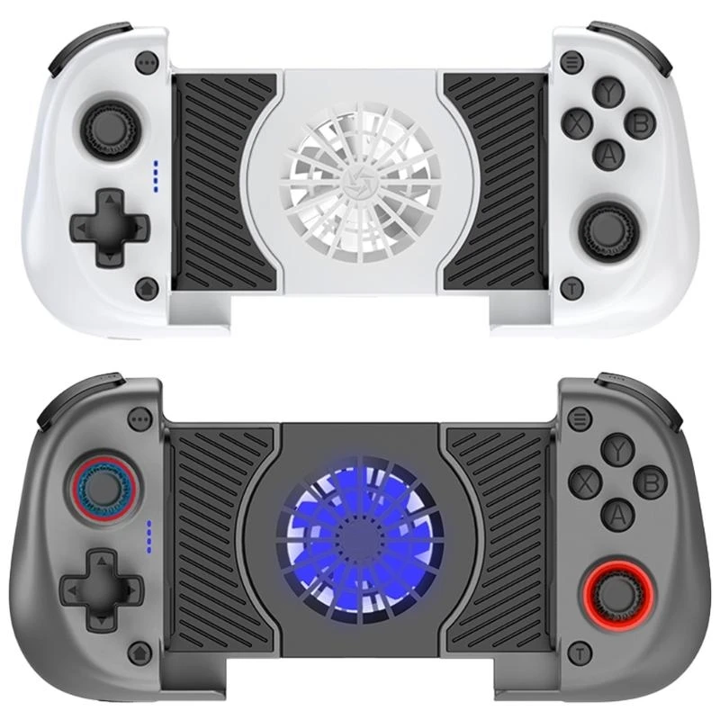  Cellphone Wireless Gamepad Hall Effect Joystick Stretchable Game Controller with Cooling Fan Double Vibration Motors - view 5