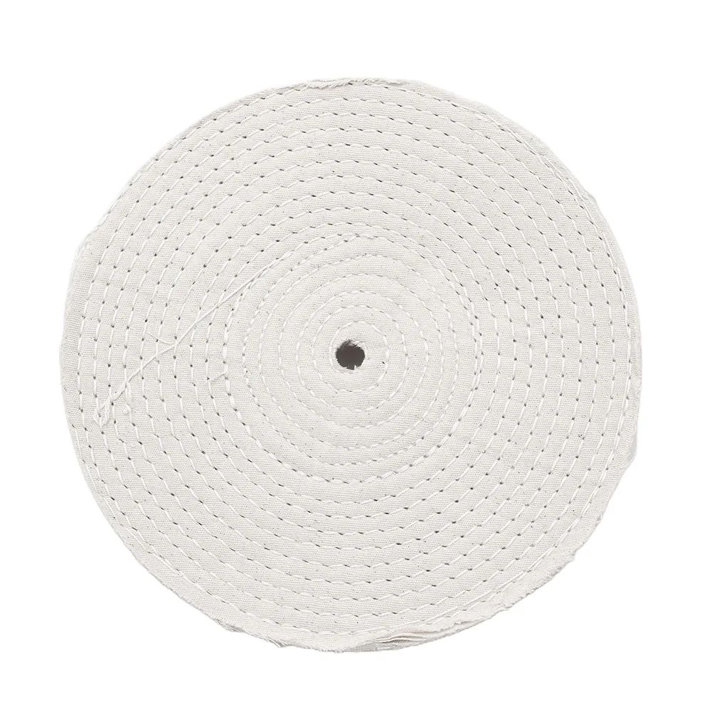 1Pc 8 Inch Buffing Polishing Wheel Buff Pads Cotton Cloth Jewelry Polishing Grinder Pad For Scratch Removal