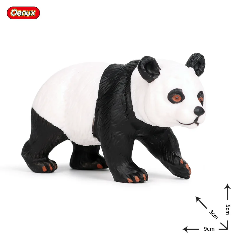 

New M-073 Giant Panda Solid Simulation Wild Animal Model Giant Panda Crawling Panda Toy Decoration